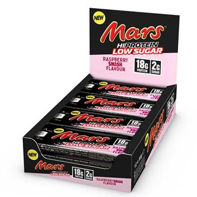 Mars Low Sugar Protein Bar – Raspberry Smash – 12 x 55g