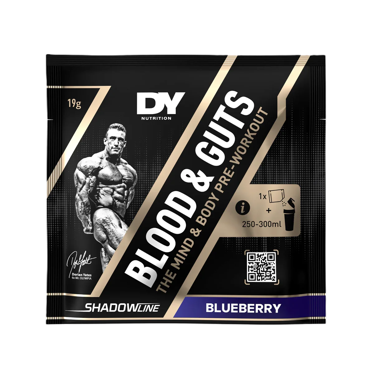 DY Nutrition Blood and Guts Pre Workout 1 Serv Sachet