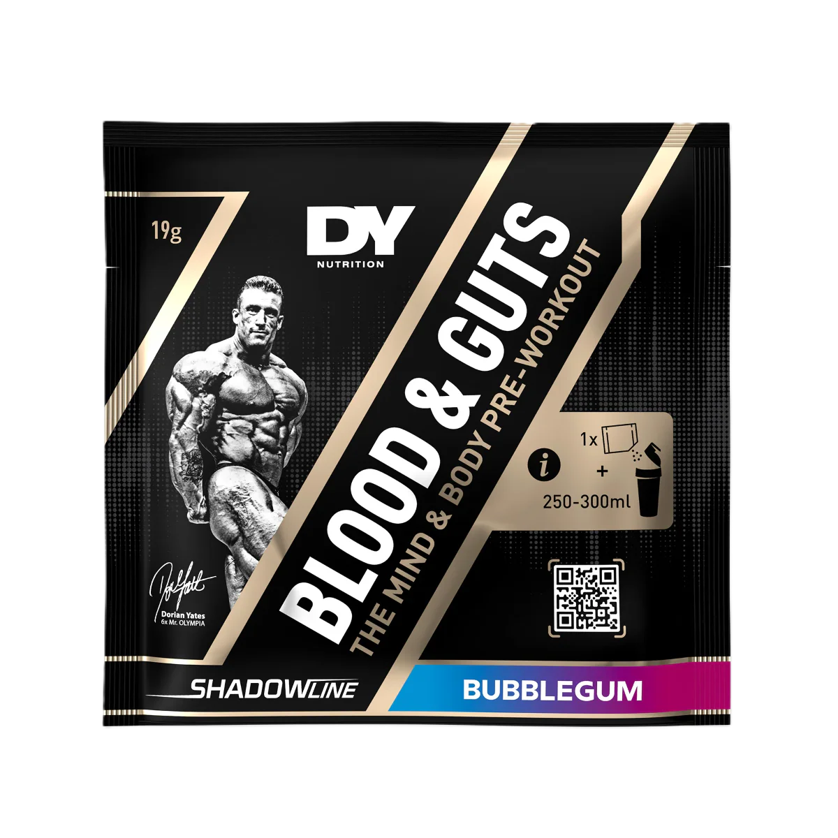 DY Nutrition Blood and Guts Pre Workout 1 Serv Sachet